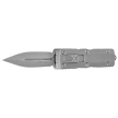 Microtech Dirac D/E OTF Knife Natural Clear Aluminum, Apocalyptic M390 by Tony Marfione (225-10APNC)