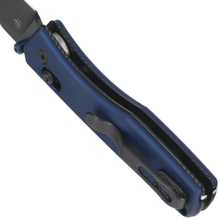 Nóż składany Kizer Aegis Blue Aluminum, Black Matte DLC AEB-L by Azo (V3774A3)