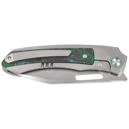 Remette Orca Knife Gray Titanium/Kelp Bed CamoCarbon, Pearlescent M390 (ORCAKD)