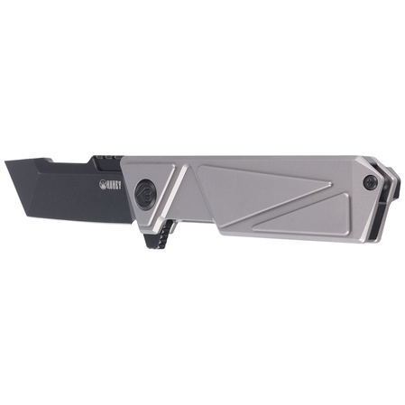 Kubey Avenger Frame Lock Knife Gray Titanium, Dark Stonewashed 14C28N (KB209B)