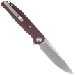 Nóż składany Bestech Ascot Red Carbon Fiber/G10, Satin D2 (BG19F)