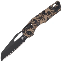 Microtech MSI S/E Knife Claw Burst Camo Tri-Grip Polymer, Black F/S M390MK by Tony Marfione (210T-3PMCWC-Z4)