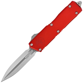 Nóż automatyczny OTF Microtech Scarab II Gen III Executive D/E Red Aluminium, Stonewashed M390MK by Tony Marfione (1175-10RD)