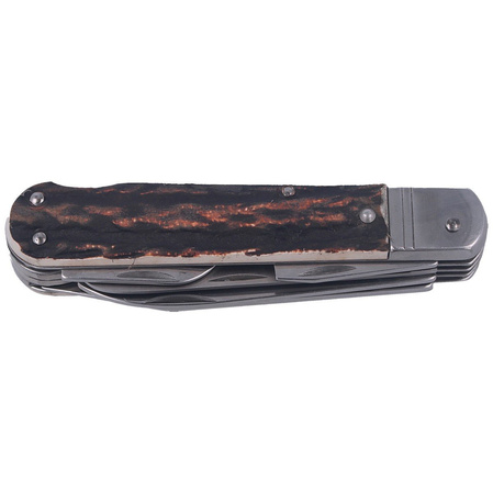 Mikov Fixir Hunting Folding Knife, Imit. Dear Stag (232-XH-5 KP)