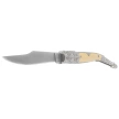 Martinez Albainox Folding Knife – White ABS Handle, Satin 3Cr13MoV (19790)