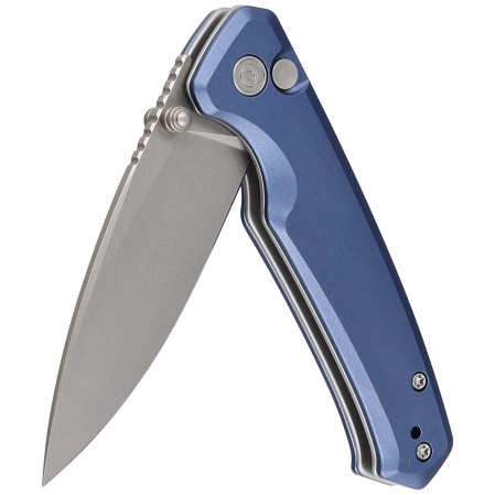 Civivi Altus Blue Aluminum, Stonewashed Nitro-V knife (C20076-6)