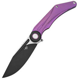 Bestech Seraph Knife Purple Titanium, Black Stonewashed / Satin M390 by Kombou (BT2403C)