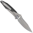 Microtech Socom Bravo Mini S/E Knife Titanium / Carbon Fiber, Blue HW, Bead Blasted M390 by Tony Marfione knife (260M-7CFTI)
