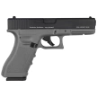 Zestaw wiatrówkowy 67: Pistolet Niksan Defence NKS GL17 Grey Blow Back 4.5 mm, 1400 BBs, 10 kapsuł CO₂, 100 tarcz