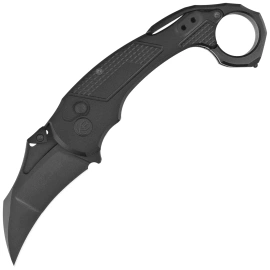 Kubey KB Knives Tactical Toucan Black Titanium, Black DLC CPM 20CV by Jake Hoback (KB463D)