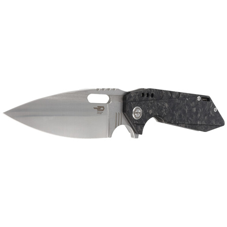 Nóż składany Bestech Shodan Grey Titanium / Carbon Fiber, Stonewash / Satin CPM S35VN by Todd Knife and Tool (BT1910C)