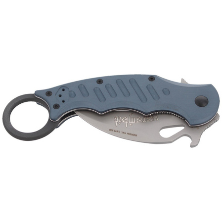 Fox Karambit Knife w/ Emerson Wave, Grey Aluminum, Sandblasted N690Co (478)