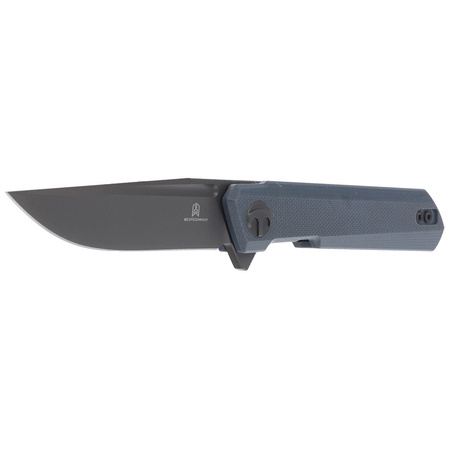Bestechman Knife Mini Dundee Grey G10, Grey DLC D2 by Ostap Hel (BMK03F)