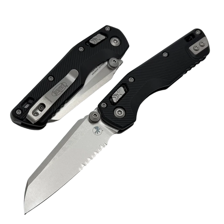 Nóż składany Microtech MSI Ram-Lok Mini S/E Black Fluted Aluminium, Stonewashed P/S M390MK by Tony Marfione (210M-11FL)