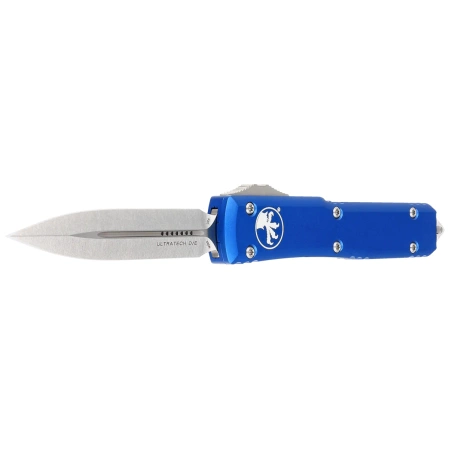 Microtech OTF Ultratech D/E Navy Blue Aluminium, Stonewashed M390 by Tony Marfione (122-10NA)
