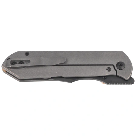 Nóż składany Kizer Harpoon Fold Gray Titanium, Matte DLC Ultra Elmax by Maverick Customs (Ki4784A3)