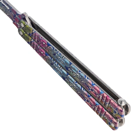 Nóż składany motylek Martinez Albainox Balisong 3D Colours Steel, 3D Colours 3Cr13Mov (02219)