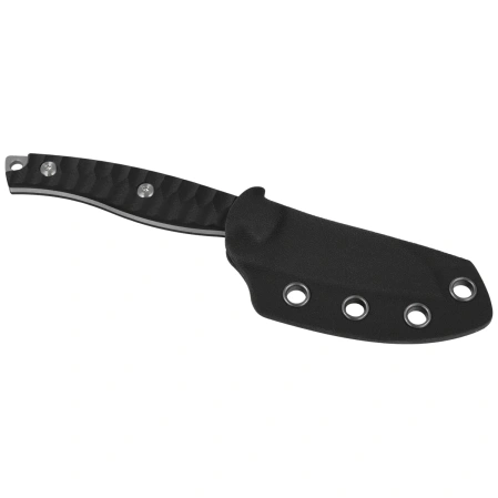 Bestech Heidiblacksmith#3 Sheepsfoot Knife Black G10, Satin 14C28N by Heidi (BFK07A)