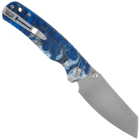 Nóż składany Bestechman Cicada's Wing-TL Blue Resin, Satin 10Cr15CoMoV (BMK24-R-2)