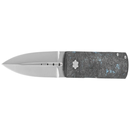 Nóż składany Maserin Daga 372/B Black-Blue Fat Carbon, Satin Elmax by Attilio Morotti