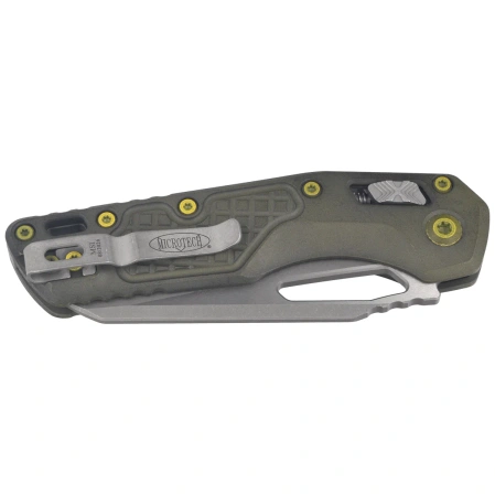 Nóż składany Microtech MSI S/E Distressed Grenade Green Aluminium, Apocalyptic M390MK by Tony Marfione (210-10FRDGG-U25)