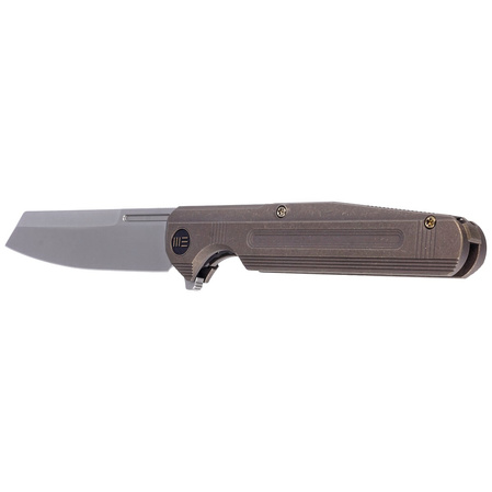 WE Knife Reiver LE No 214/260 Bronze Titanium, Silver Bead Blasted CPM S35VN (WE16020-3)
