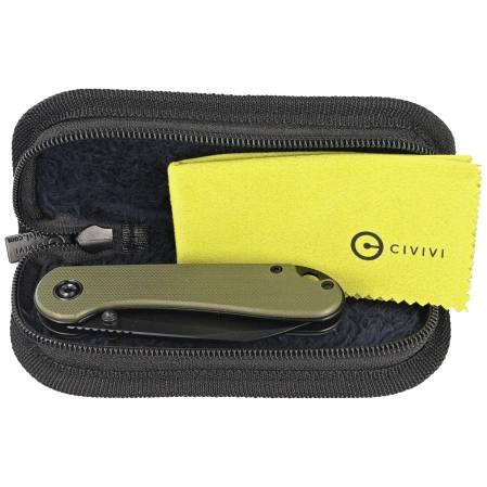 Civivi Knife Elementum Wharncliffe OD Green G10, Black Nitro-V (C18062AF-2)
