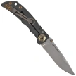 Spartan Blades Harsey Folder 3.25 Plague Doctor Black PVD Titanium, Stonewashed MagnaCut by William W. Harsey (SF10 PDBK SW)