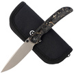 Civivi Knife Imperium Shredded Carbon Fiber / Golden Shred, Stonewashed Nitro-V (C2106A)