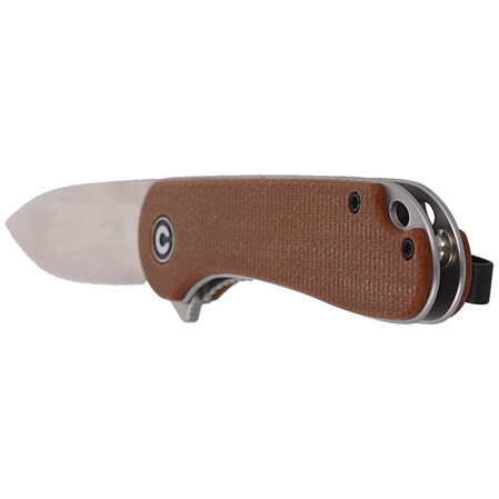Nóż składany CIVIVI Elementum Flipper Brown Micarta, Satin Finish (C907M)