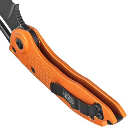 Microtech Stitch-A S/E Automatic Knife Orange Tangerine Aluminum, Black M390MK by Borka Blades and Tony Marfione (169-1OT)