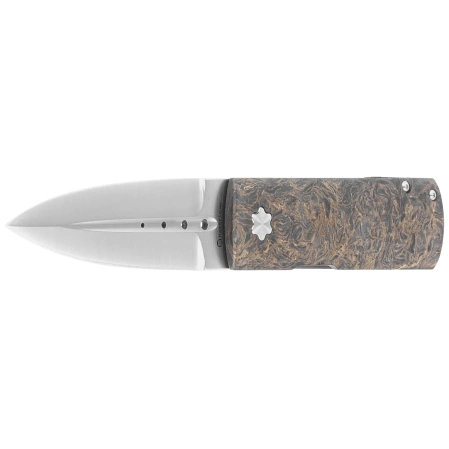 Maserin Daga 372/G Knife Black-Gold Fat Carbon, Satin Elmax by Attilio Morotti