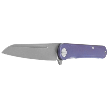 Kubey KB Knives Dandy Blue Titanium, Sandblasted CPM S90V by Maksym Tkachuk (KB247K)