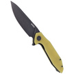 Nóż składany Kubey Nova Yellow G10, Black Stonewashed D2 (KU117C)
