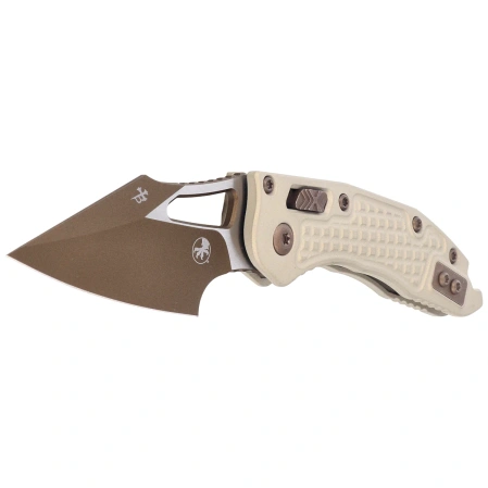Microtech M-Stitch Ram-Lok S/E Knife Champagne Gold Frag Aluminium, Champagne Gold M390MK by Borka Blades and Tony Marfione (169MRL-1FRCG-C19Z23)