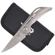 Nóż składany Bestech Vigil Gray Titanium, Satin M390 by Kombou (BT2201A)