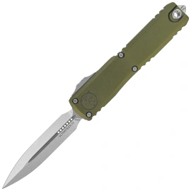 Microtech Ultratech Gen IV D/E OTF Knife OD Green Aluminum, Stonewashed M390MK by Tony Marfione (11224-10OD)