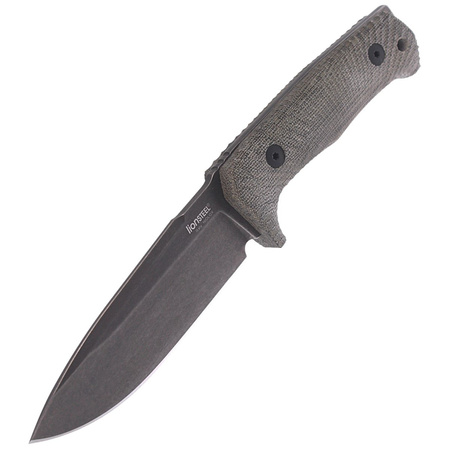 LionSteel Tactical Knife Green Canvas Micarta, PVD / Stone Washed Niolox by Molletta (T5B CVG)