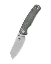 Bestechman Cicada's Wing Knife Grey Micarta, Satin 10Cr15MoV (BMK06-M-3)