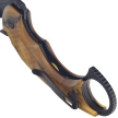 Nóż składany Kubey Jaw Pikal Yellow Ultem, Blackwashed 14C28N by MUZI Design (KU440E)