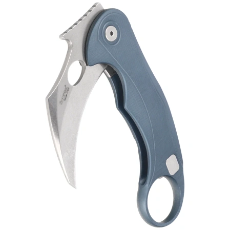 LionSteel L.E.One Mid Karambit Knife Ice Blue Aluminium, Stonewashed M390 by Emerson Design (LE2 A IS)