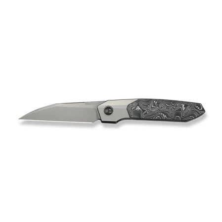 Nóż składany WeKnife Brr15 Gray Titanium/Aluminium Foil Carbon Fiber, Stonewashed M390 by Rafal Brzeski (WE24007-2)