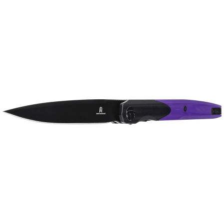 Nóż składany Bestechman Lanza Black/Purple G10, Black PVD 14C28N by Grzegorz Grabarski (BMK14E)