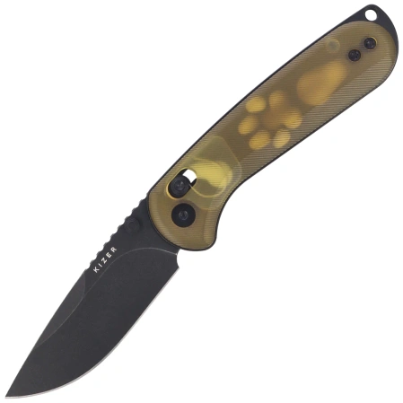 Nóż składany Kizer Buddy II Yellow PEI, Black PVD / Stonewashed AEB-L by Maksim Epifantsev (V3790A1)