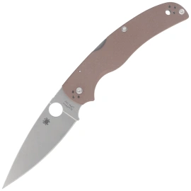 Spyderco Native Chief Sprint Run Knife, Brown G10, Satin CPM 15V by Sal, Eric Glesser (C244GPBN15V)