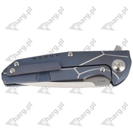 Reate knife K-4 Blue Titanium / Carbon Fiber, Satin RWL34