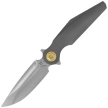 Rike Knife Viper 3 Dark Gray Titanium, Beadblasted M398 by Richard Wu (RK-Viper 3-DG)