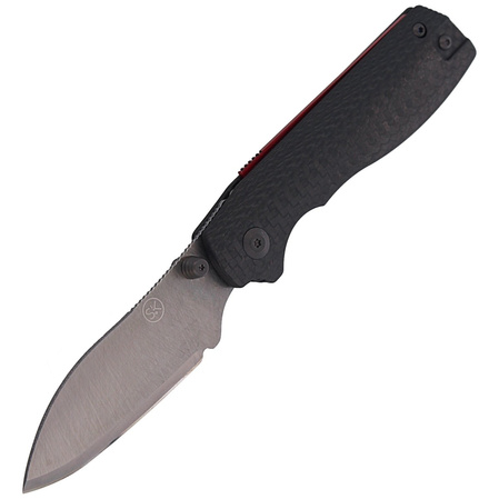 Sandrin Knives Torino Carbon Fiber, Polyhedral Tungsten Carbide 71HRC