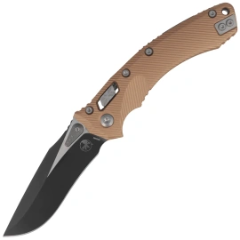 Nóż składany Microtech Amphibian Ram-Lok Fluted Brown Aluminium, Black  M390MK by Tony Marfione (137RL-1FLBN)