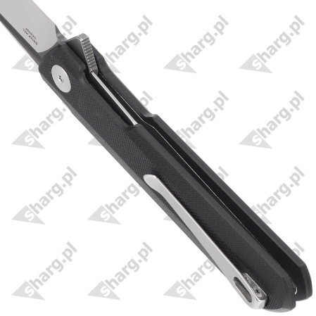 Bestechman Dundee Knife Black G10, Grey PVD / Satin D2 by Ostap Hel (BMK01D)